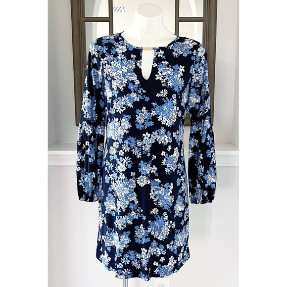 Michael Kors Midi Dress Floral Long Sleeve Size M, NWT $110.00 - Picture 9 of 9